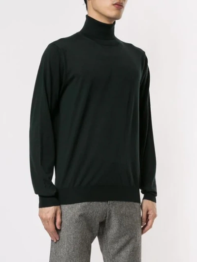 Shop Corneliani Turtleneck Jumper In Black