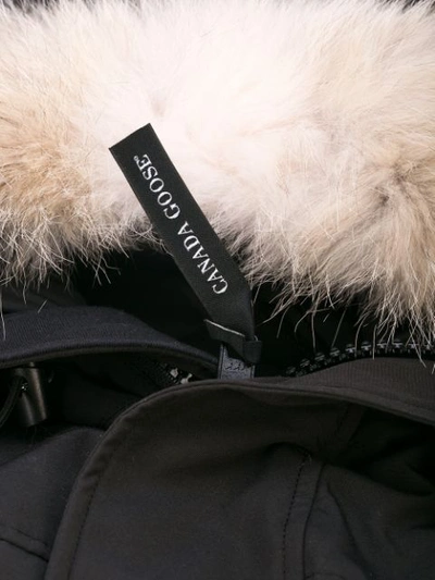 Shop Canada Goose Hooded Down Jacket In Black