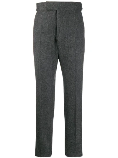 Shop Tom Ford Klassische Hose Mit Gürtel In Grey