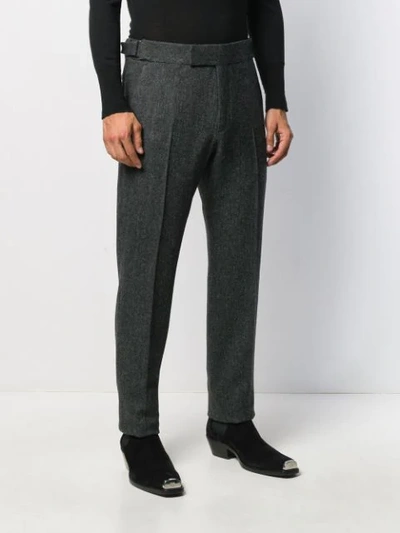 Shop Tom Ford Klassische Hose Mit Gürtel In Grey