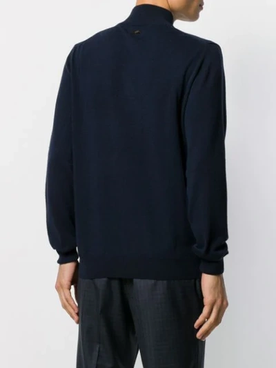 Shop Corneliani Pullover Mit Reissverschluss In 001 Navy