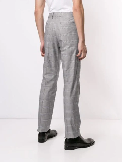 Shop Ck Calvin Klein Check Suit Trousers In Grey