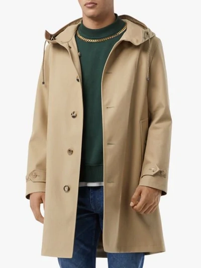 Shop Burberry Mantel Mit Abnehmbarer Thermoweste In Neutrals