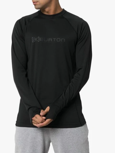 Shop Burton Ak Power Grid Base Crew Top In Black