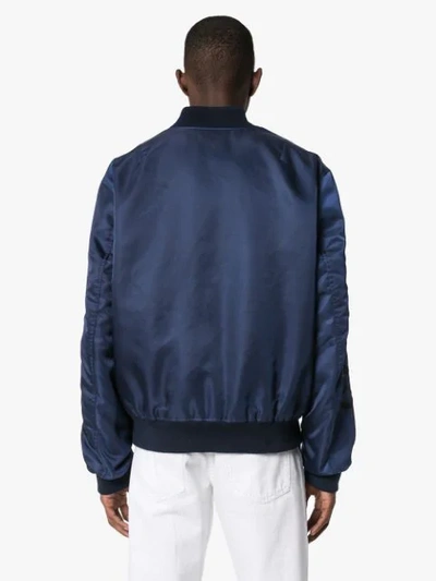 Shop Kenzo Jumping Tiger Bomber Jacket In Blue