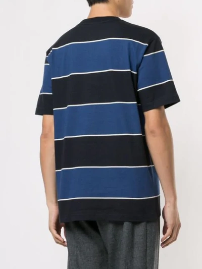 Shop Norse Projects Striped T In Twilight Blue