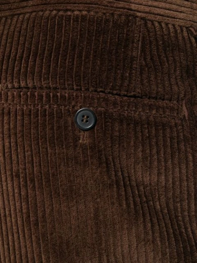 Shop Ami Alexandre Mattiussi Straight Fit Trousers In Brown