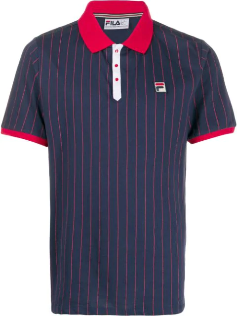 fila striped polo