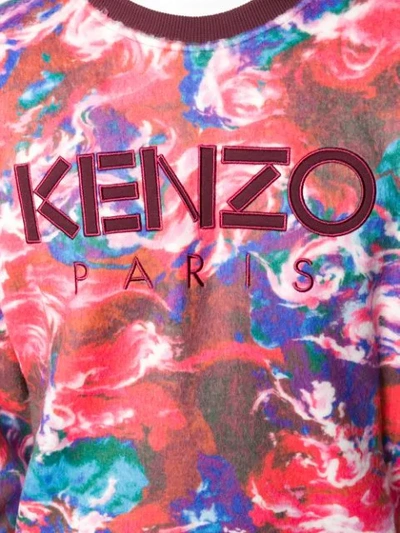 Shop Kenzo World Print Sweatshirt In 21
