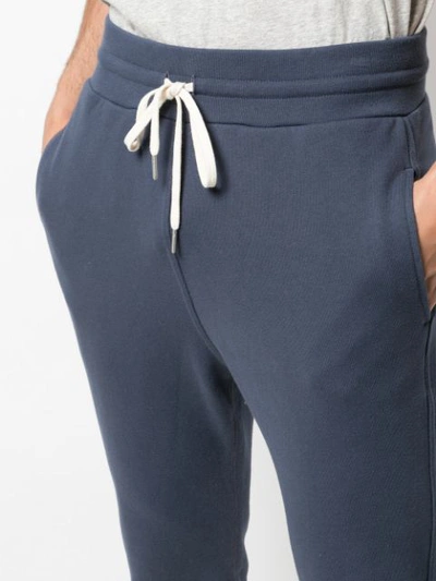 Shop John Elliott Drawstring Track Pants In Blue