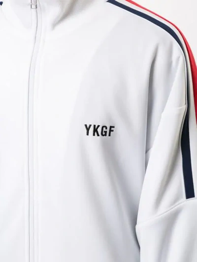 Shop Yoshiokubo Panelled Sports Jacket In White