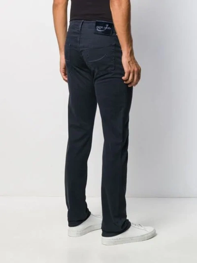 Shop Jacob Cohen Mid-rise Straight Leg Jeans In Blue