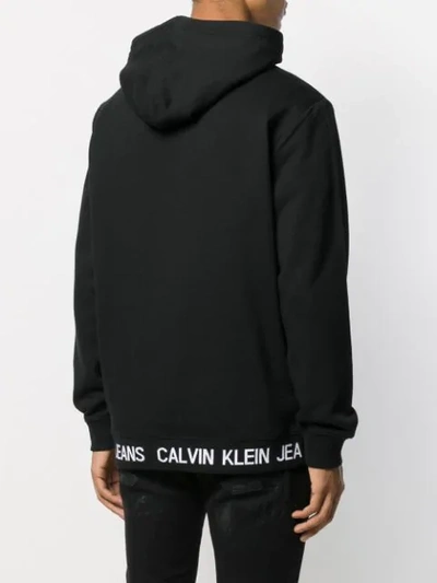 Shop Calvin Klein Jeans Est.1978 Logo Hoodie In Black