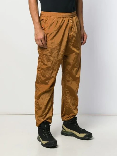 Shop Stone Island Ripstop Trousers In Orange