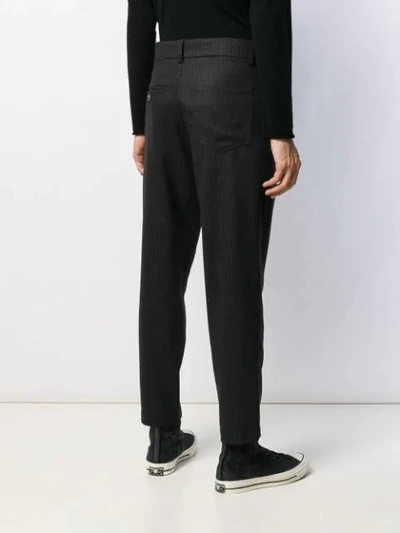 TAPERED PINSTRIPE TROUSERS