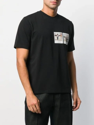 Shop Anton Belinskiy Polaroid Picture T-shirt In Black With Photo Print
