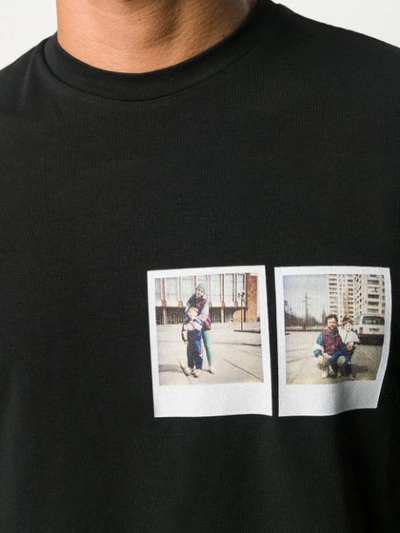 Shop Anton Belinskiy Polaroid Picture T-shirt In Black With Photo Print