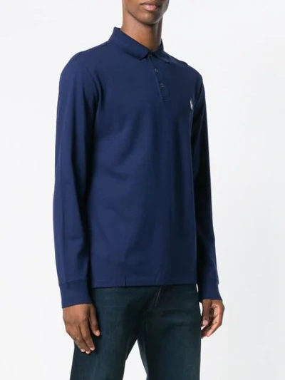 Shop Polo Ralph Lauren Slim-fit Polo Shirt - Blue