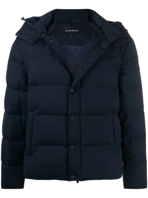 armani hooded down jacket