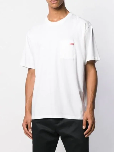 Shop Affix Logo Chest Pocket T-shirt - White