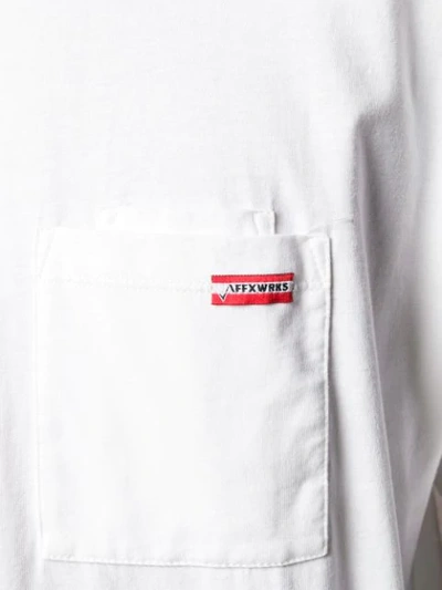Shop Affix Logo Chest Pocket T-shirt - White