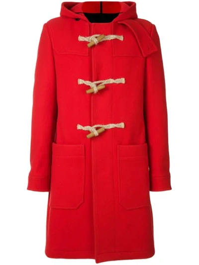 Shop Ami Alexandre Mattiussi Duffle Coat In Red