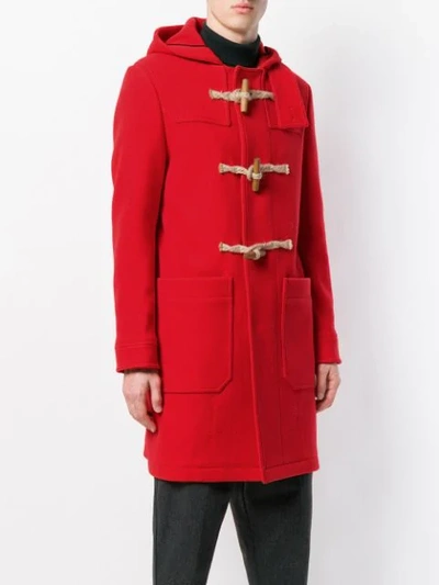Shop Ami Alexandre Mattiussi Duffle Coat In Red