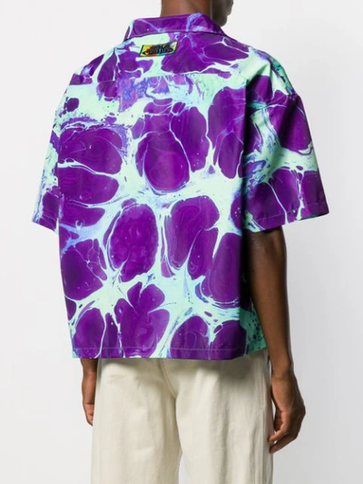 Shop Domenico Formichetti Rorshach Marbled Paint Shirt In Green