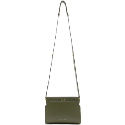 Shop Marni Green Trunk Reverse Bag In Z277m Moss