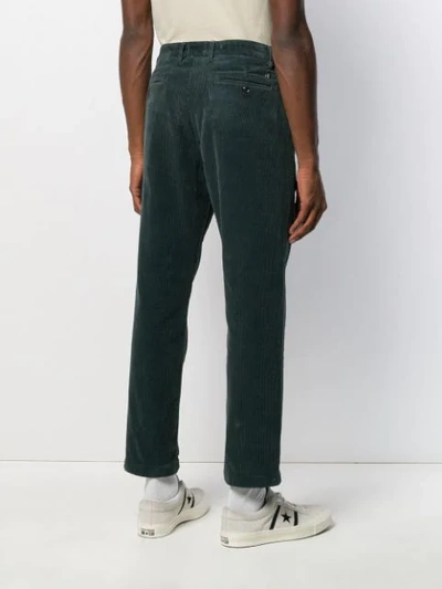 Shop Closed Cropped Corduroy Trousers In Blue