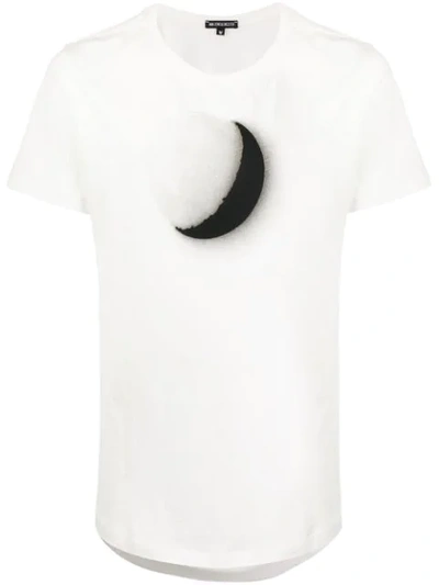Ann Demeulemeester Moon-print Cotton T-shirt In 002 Off White