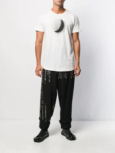 Ann Demeulemeester Moon-print Cotton T-shirt In 002 Off White