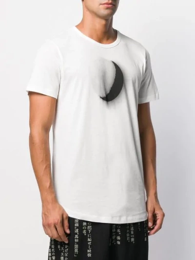 Ann Demeulemeester Moon-print Cotton T-shirt In 002 Off White