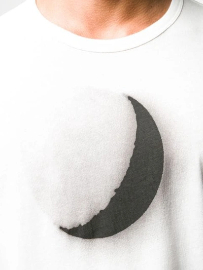 Ann Demeulemeester Moon-print Cotton T-shirt In 002 Off White