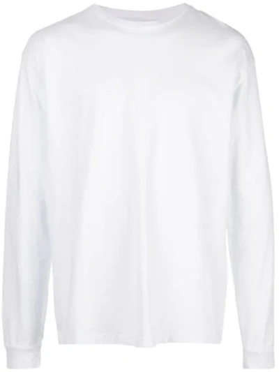 John Elliott Cotton-cashmere Blend Sweatshirt In White