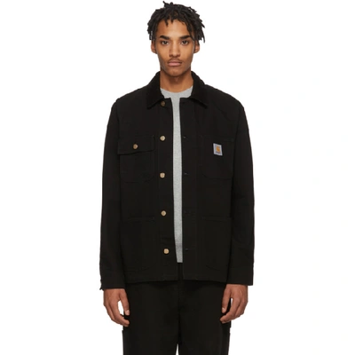 Shop Carhartt Black Michigan Coat In 8902 Black