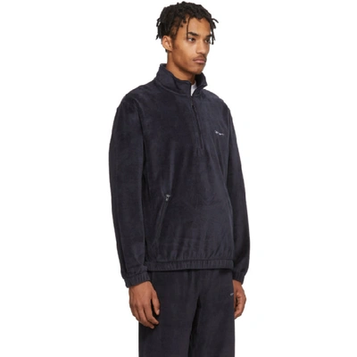 CARHARTT CARHARTT WORK IN PROGRESS NAVY VELVET TILA PULLOVER 