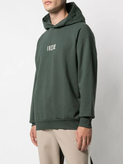 Shop Iise Logo Jersey Hoody In Green