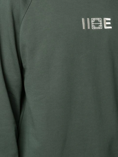 Shop Iise Logo Jersey Hoody In Green