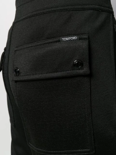 Shop Tom Ford Slim-fit Track Pants In Black