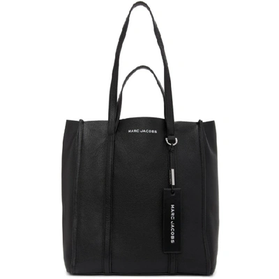 Shop Marc Jacobs Black The Tag Tote In 001 Black