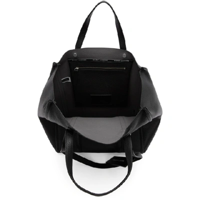 Shop Marc Jacobs Black The Tag Tote In 001 Black