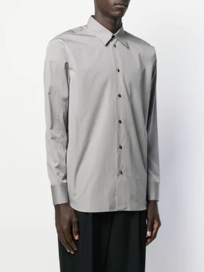 JIL SANDER STRAIGHT-FIT SHIRT - 灰色