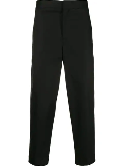 Shop Neil Barrett Cropped Tailored Trousers In Black