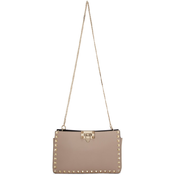 valentino rockstud clutch poudre