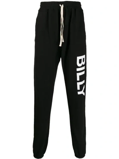 Shop Billy Logo Jersey Trackpants In Black