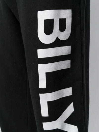 Shop Billy Logo Jersey Trackpants In Black
