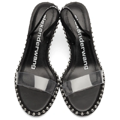 Shop Alexander Wang Black Nova Low Heeled Sandals In 001 Black