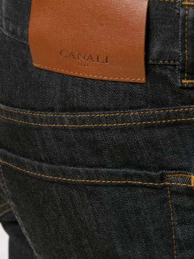 Shop Canali Slim Fit Jeans In Blue