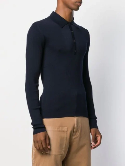 RIBBED PANEL POLO SHIRT